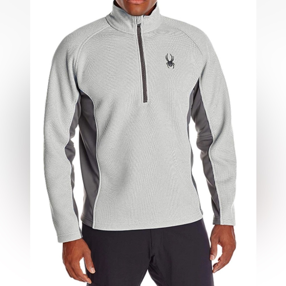 Spyder Men's Outbound Half-Zip Grey Sweatshirt Size Large